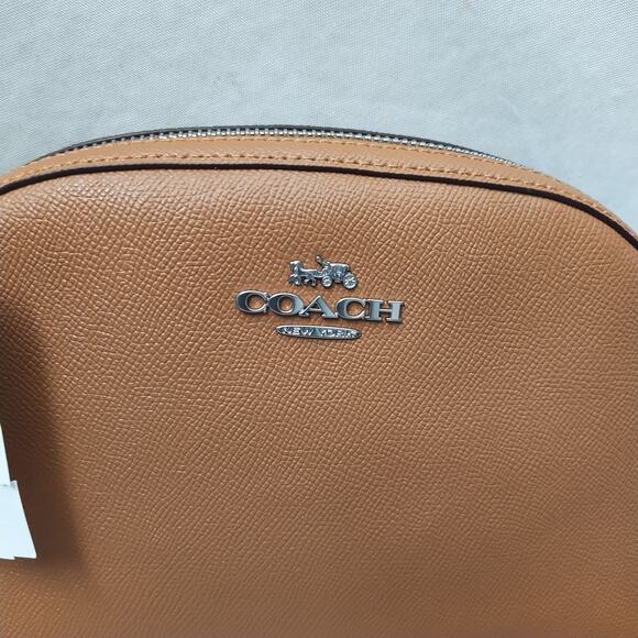 Coach Brown Leather Zipper Closure Crossbody Bag - NWT $328 - Picture 6 of 16